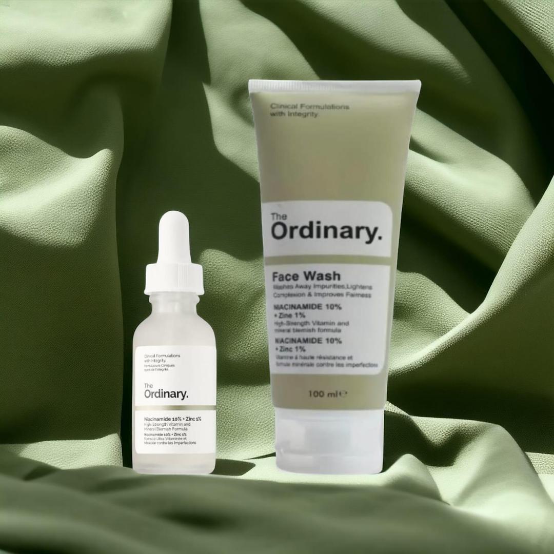 The Ordinary Face Wash Azelaic Acid Suspension 10% & Niacinamide Serum 2 in 1 Skin Care Deal |