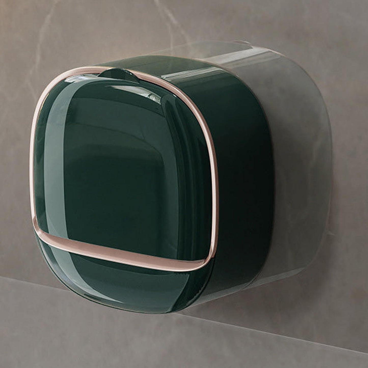 Wall Mounted Soap Holder With Drain Tray | Stylish Soap Dish Holder Waterproof For Kitchen and Bathroom (Random color)