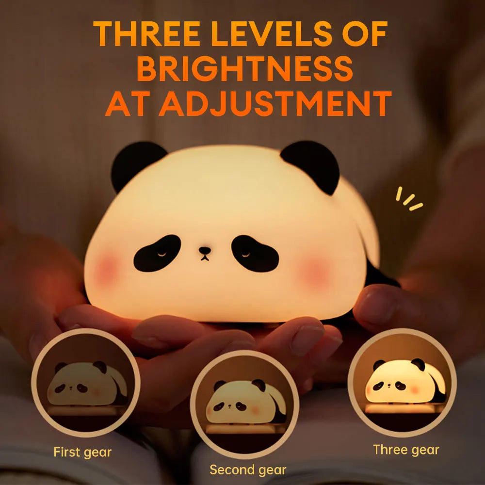 Rechargeable Panda Lamp | Cute Panda Night Light | Soft Silicon