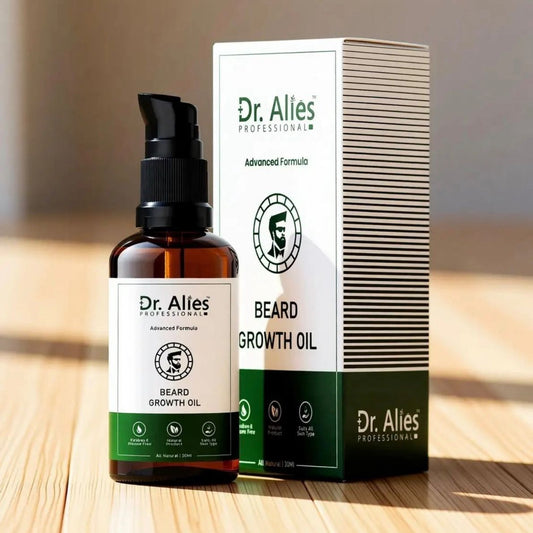 Dr Alies Professional Beard Growth Oil Natural Chemical Free Blend For Thicker Stronger Beard Growth | 30ml