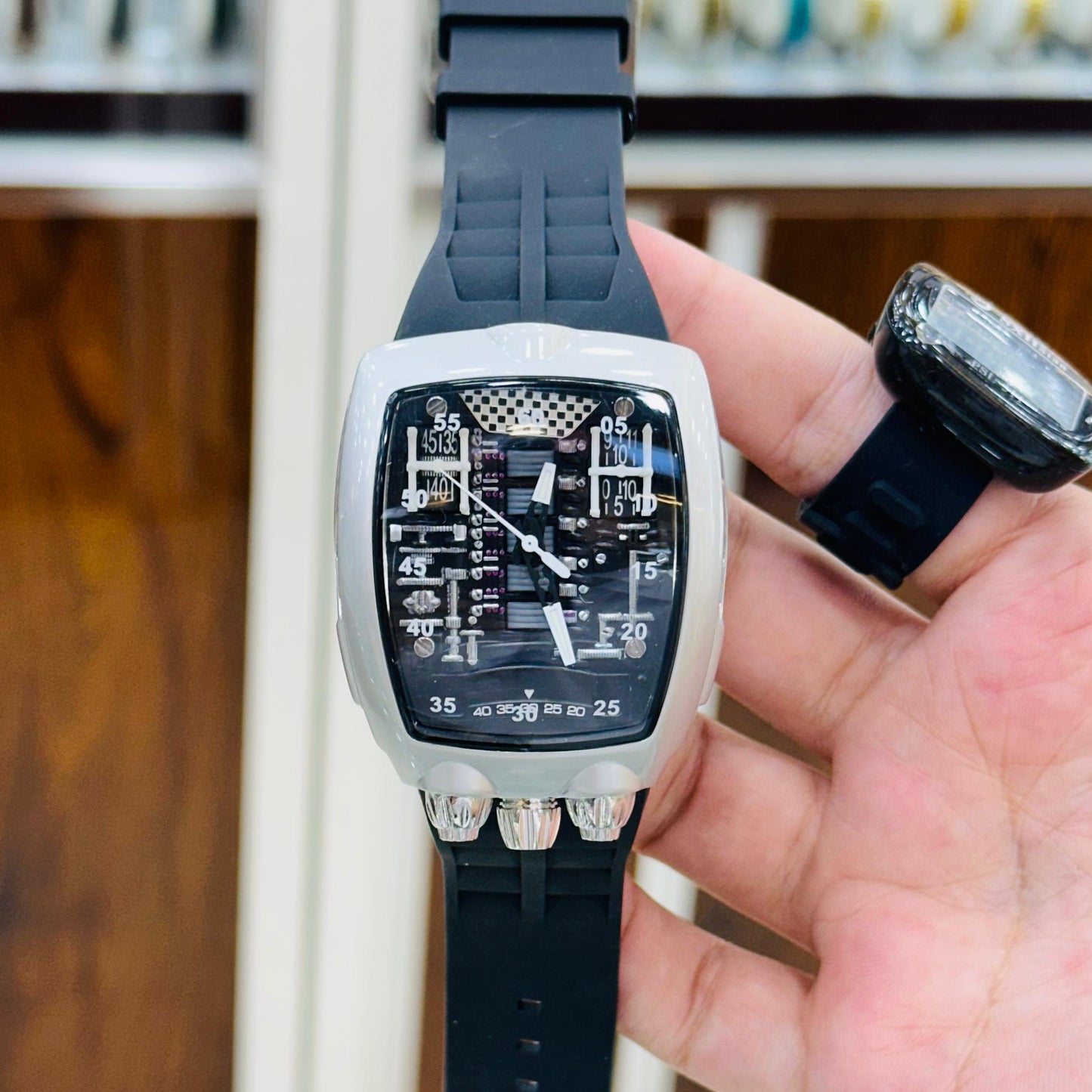 Bugatti Style Jacob & Co Watch Transparent Case