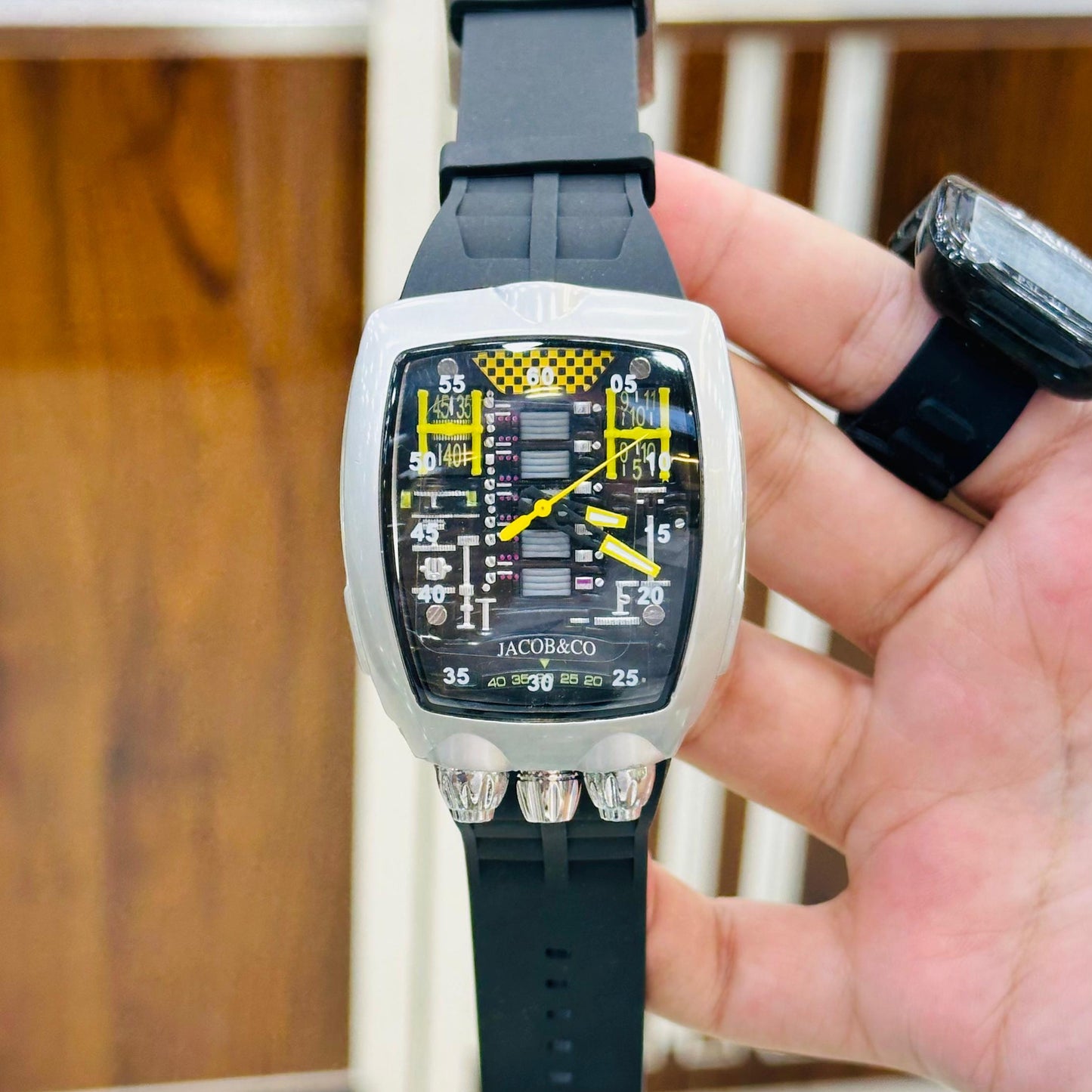 Bugatti Style Jacob & Co Watch Transparent Case
