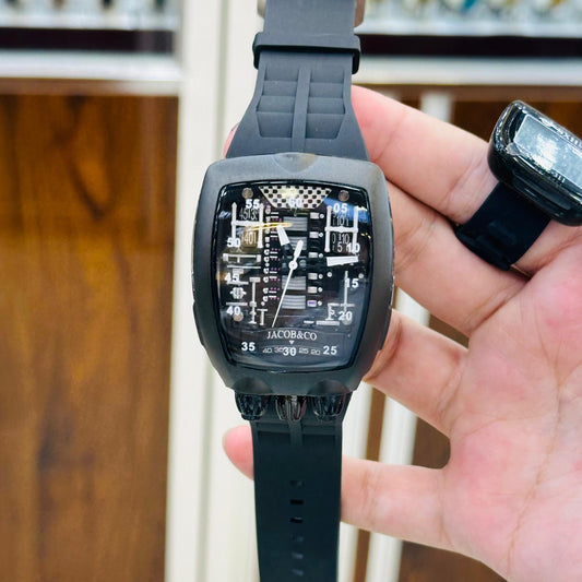 Bugatti Style Jacob & Co Watch Transparent Case