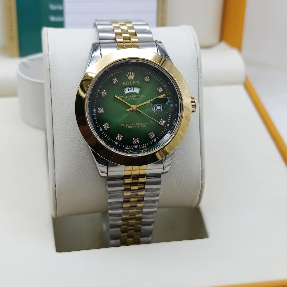 Rolex Style Quartz Watch for Men – Jubilee Steel Bracelet