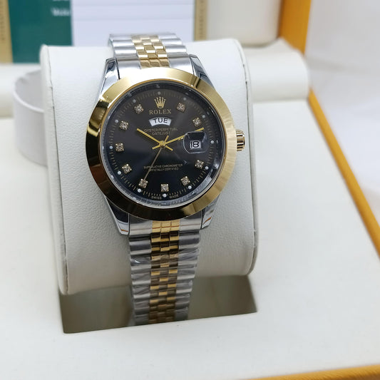 Rolex Style Quartz Watch for Men – Jubilee Steel Bracelet