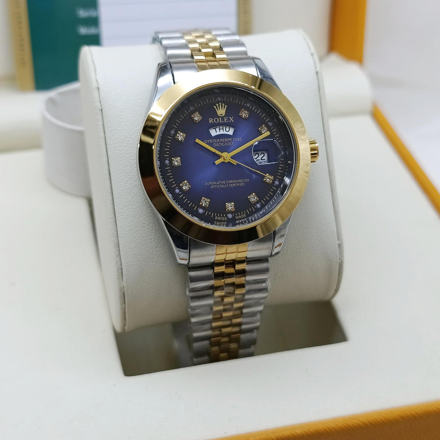Rolex Style Quartz Watch for Men – Jubilee Steel Bracelet
