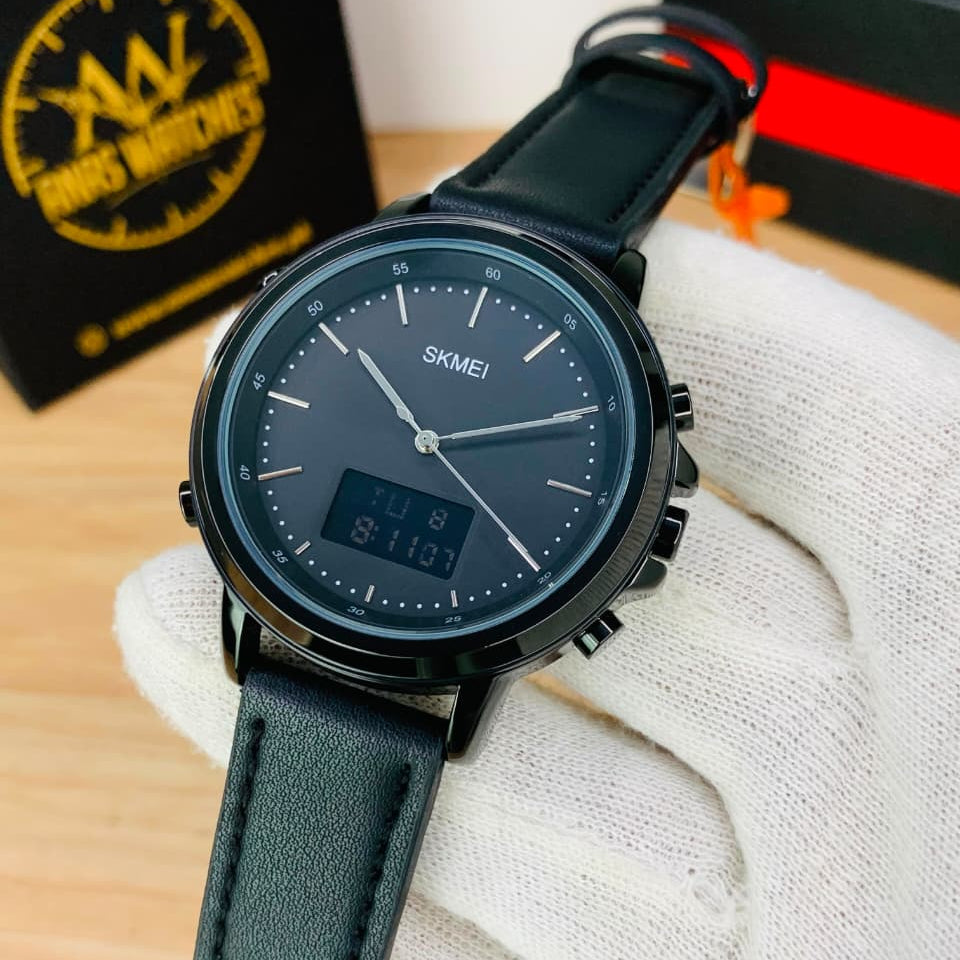 SKMEI Original Dual Time Gold Watch   