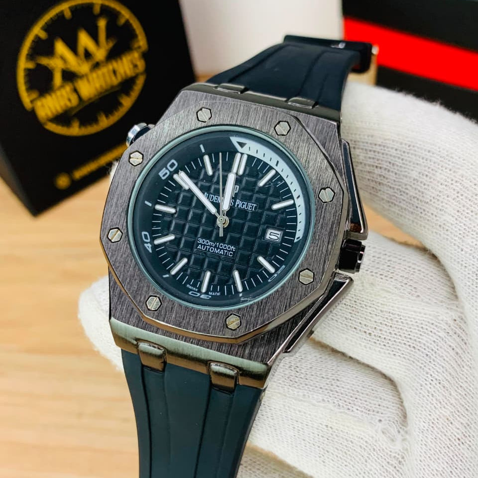 Royal Oak Style Quartz Watch – Blue Equalizer Dial