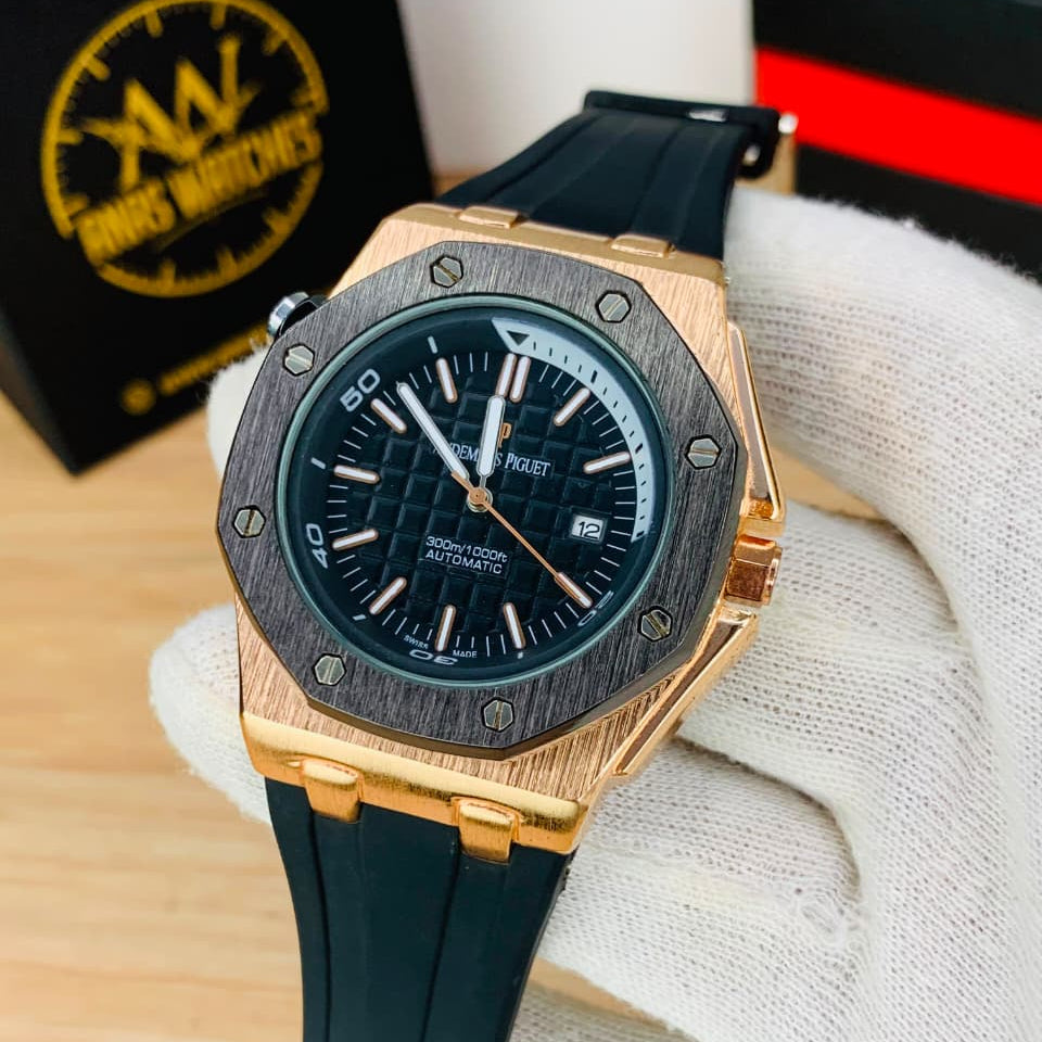 Royal Oak Style Quartz Watch – Blue Equalizer Dial