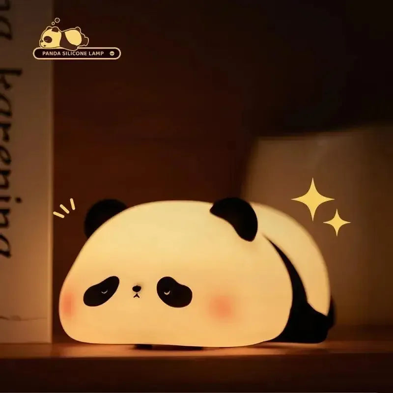 Rechargeable Panda Lamp | Cute Panda Night Light | Soft Silicon