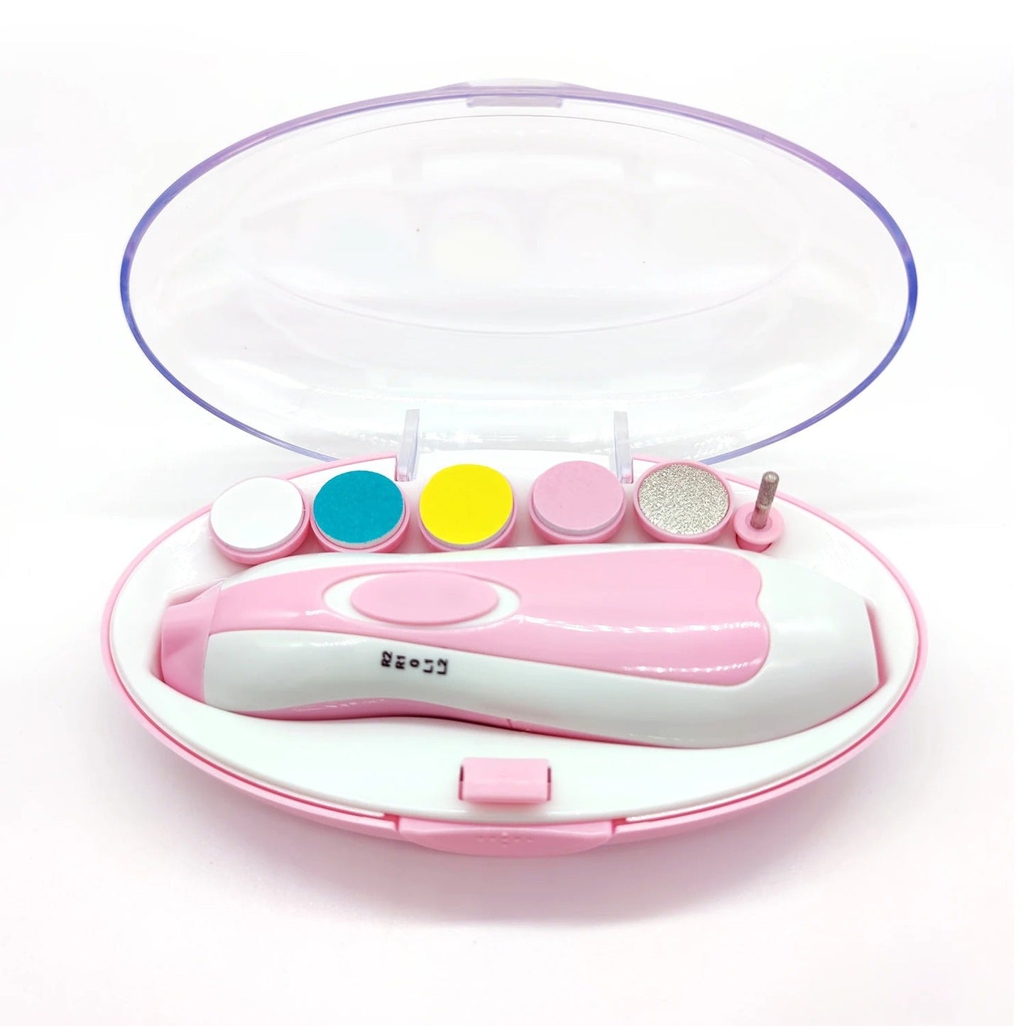 Premium 6-in-1 Electric Baby Nail Trimmer Set – Safe Infant Nail Filer, Clipper Alternative Kit with Storage Case - Random Color
