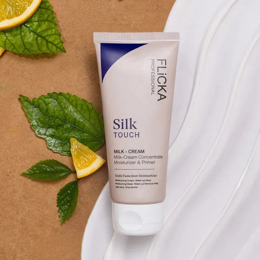 Flicka Silk Touch Milk Cream Concentrate Multi Function Moisturizer And Primer With Aloe Vera And Shea Butter