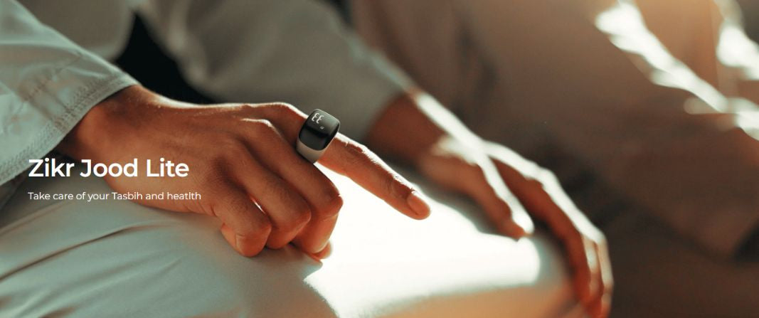 Qibla Smart Tasbih Ring Lite – Digital Zikr Counter & Prayer Reminder