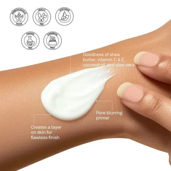 Flicka Silk Touch Milk Cream Concentrate Multi Function Moisturizer And Primer With Aloe Vera And Shea Butter