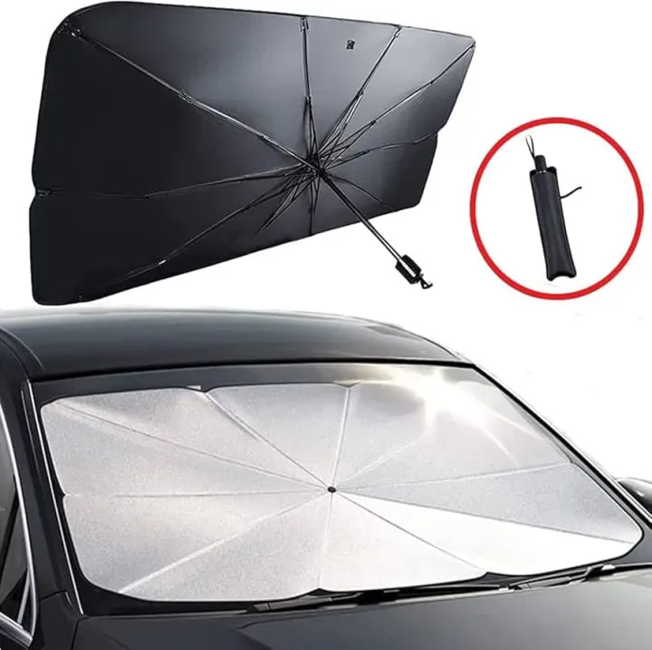 Car Windshield Sun Shade Umbrella – Foldable UV Protection Sunshield for All Cars