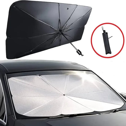 Car Windshield Sun Shade Umbrella – Foldable UV Protection Sunshield for All Cars