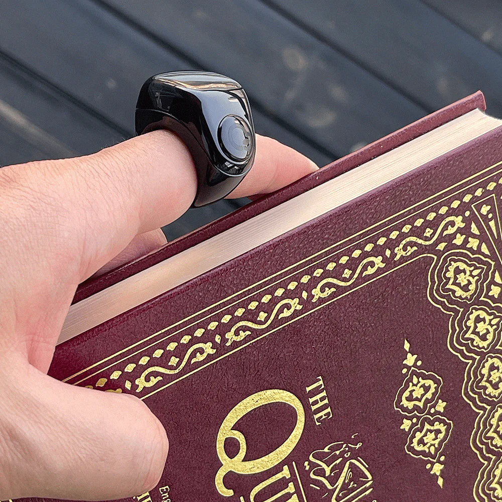Qibla Smart Tasbih Ring Lite – Digital Zikr Counter & Prayer Reminder